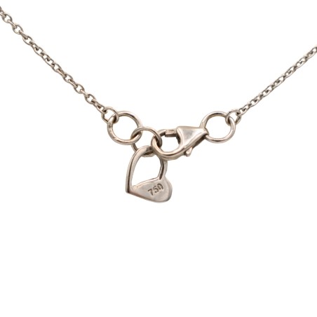 Collier Barette Diamant Or blanc 18k