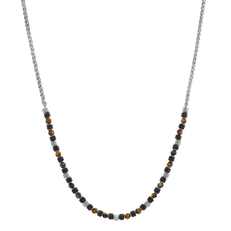 Collier Jourdan Bengale, Acier Malachite - Bijouterie Haillot La Seyne sur mer 83