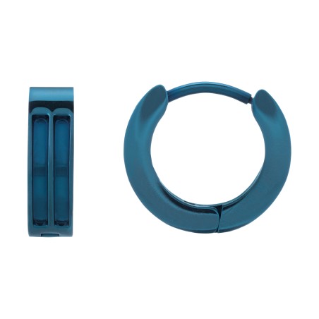Boucles d'oreilles Jourdan Tilos Acier Bleu - bijouterie haillot la seyne sur mer