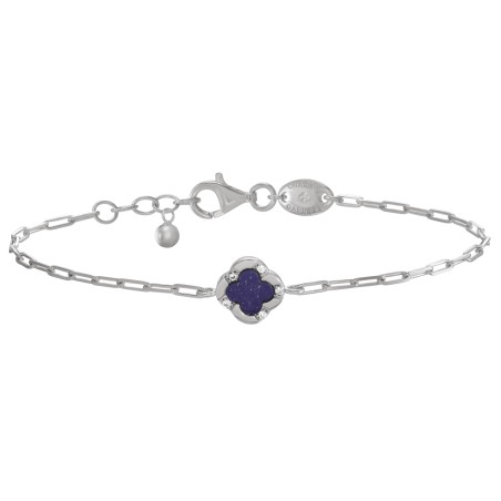 Bracelet Charles Garnier argent Lapis Lazuli & Oxydes - Bijouterie Haillot La Seyne Six-Fours 83