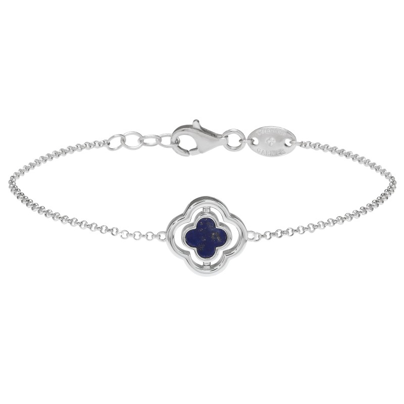 Bracelet Réversible Charles Garnier argent Lapis Lazuli & Oxydes - Bijouterie Haillot La Seyne Six-Fours 83