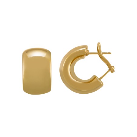 Créoles Charles Garnier en argent doré AGF170052E - Bijouterie Haillot La Seyne Six-Fours 83