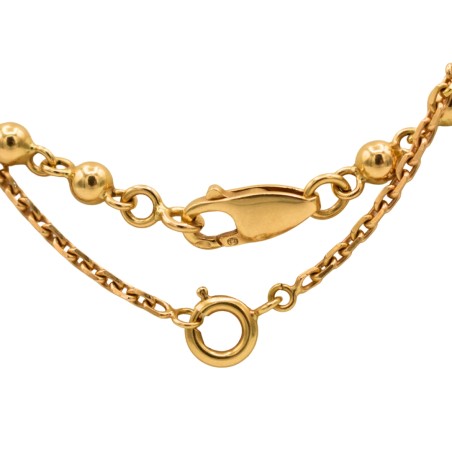 Collier Boules Marseillais en Or jaune 18k - Bijouterie Haillot La Seyne Sur Mer 83