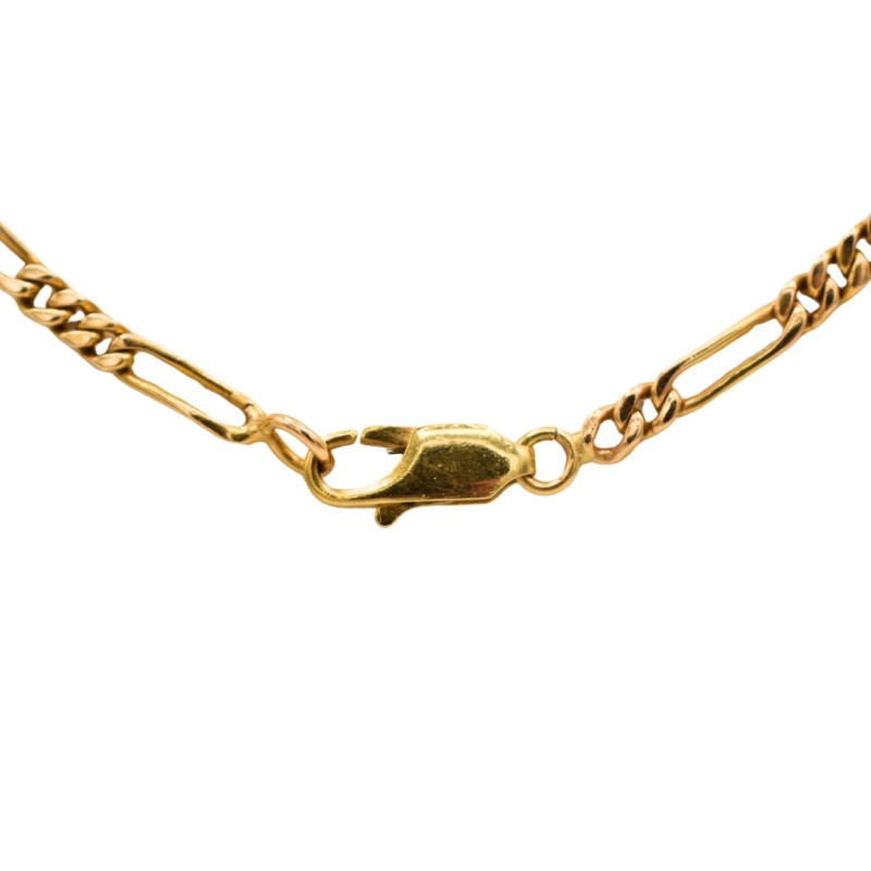 Collier Maille Alternée 1/3 en Or jaune 18k - Bijouterie Haillot La Seyne Sur Mer 83