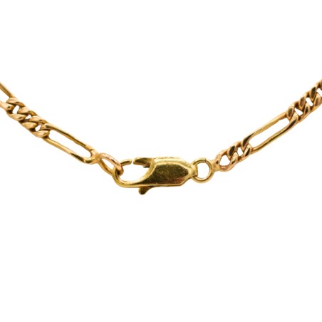 Collier Maille Alternée 1/3 en Or jaune 18k - Bijouterie Haillot La Seyne Sur Mer 83