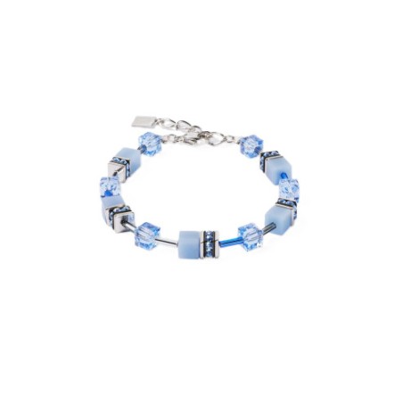 Bracelet Cœur de Lion Acier Géocube Iconique Bleu - Bijouterie Haillot La Seyne Six-Fours 83