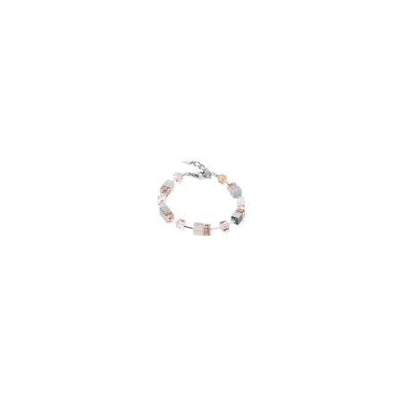 Bracelet Cœur de Lion Acier, Cristaux Agate - Bijouterie Haillot La Seyne Six-Fours 83