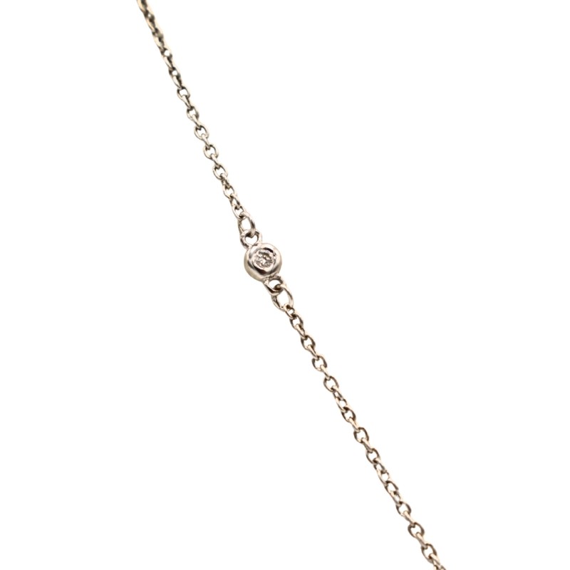 Collier Barette Diamant Or blanc 18k