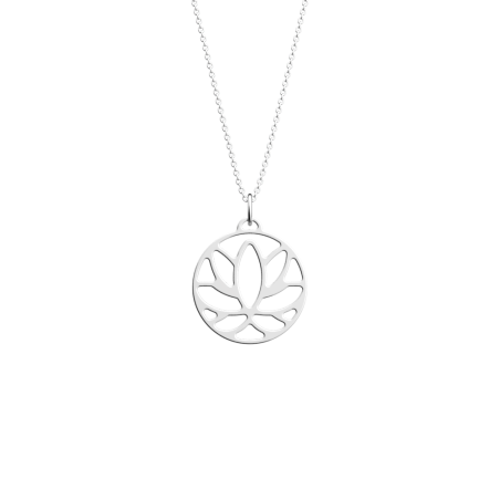 Collier Les Georgettes Lotus Argenté - Bijouterie Haillot La Seyne Sur Mer Six Fours 83