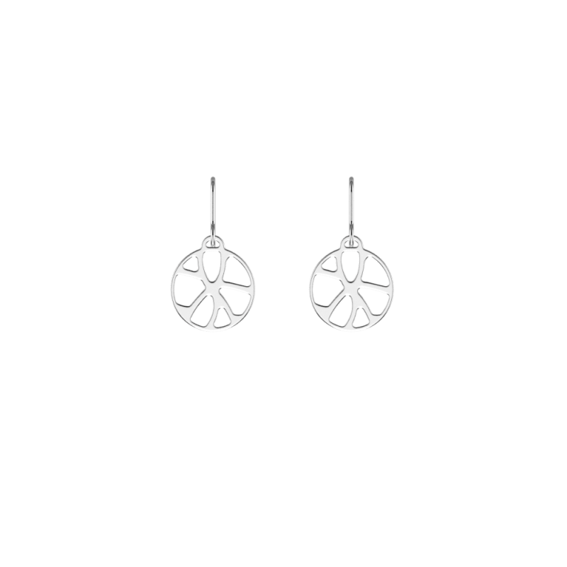 Boucles d'oreilles Les Georgettes Dormeuses Nénuphar Argenté - Bijouterie Haillot La Seyne Six-Fours 83