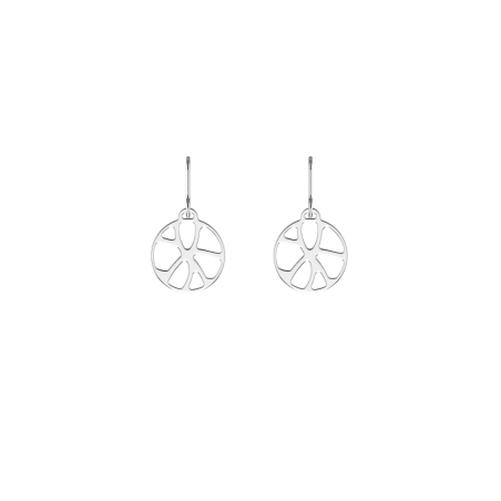 Boucles d'oreilles Les Georgettes Dormeuses Nénuphar Argenté - Bijouterie Haillot La Seyne Six-Fours 83