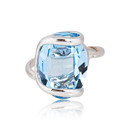 Bague Andrea Marazzini en métal argenté Cristal de Swarovski - bijouterie haillot la seyne sur mer