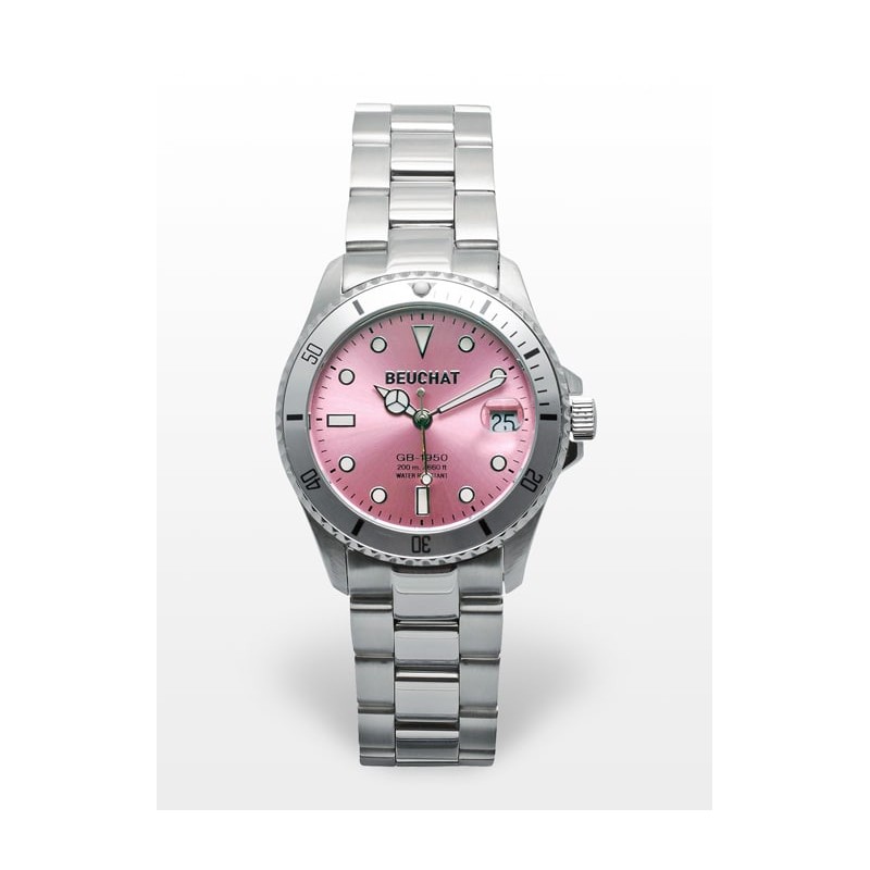 Montre Femme Beuchat BEU1955/3 Rose - Bijouterie Haillot La seyne Sur Mer Six-fours 83