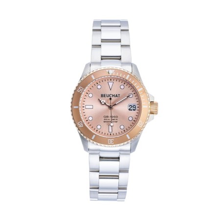 Montre Femme Beuchat BEU1955/7 Rose pâle - Bijouterie Haillot La seyne Sur Mer Six-fours 83