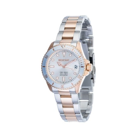 Montre Bicolore Femme Beuchat BEU1955/9 - Bijouterie Haillot La seyne Sur Mer Six-fours 83