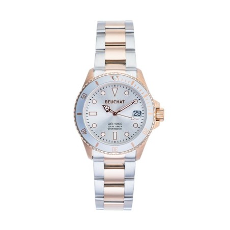 Montre Bicolore Femme Beuchat BEU1955/9 - Bijouterie Haillot La seyne Sur Mer Six-fours 83