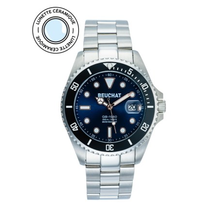 Montre Homme Beuchat BEU1950/60 Lunette Céramique - Bijouterie Haillot La seyne Sur Mer Six-fours 83