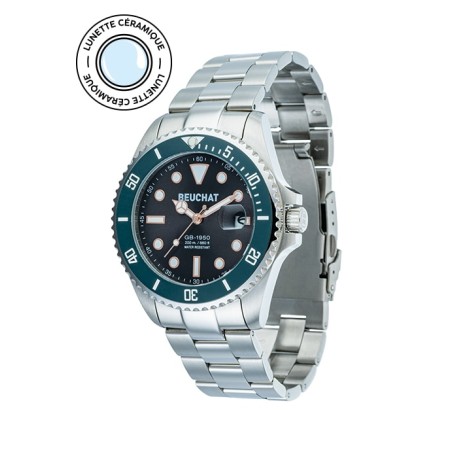Montre Homme Beuchat BEU1950/62 Lunette Céramique - Bijouterie Haillot La seyne Sur Mer Six-fours 83