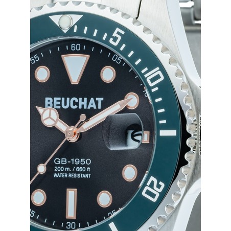 Montre Homme Beuchat BEU1950/62 Lunette Céramique - Bijouterie Haillot La seyne Sur Mer Six-fours 83