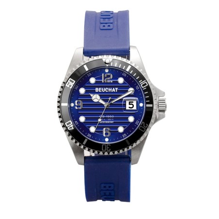 Montre Homme Beuchat BEU1950/85 2 bracelets silicone - Bijouterie Haillot La seyne Sur Mer Six-fours 83