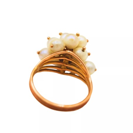Bague Perle Or jaune 14k