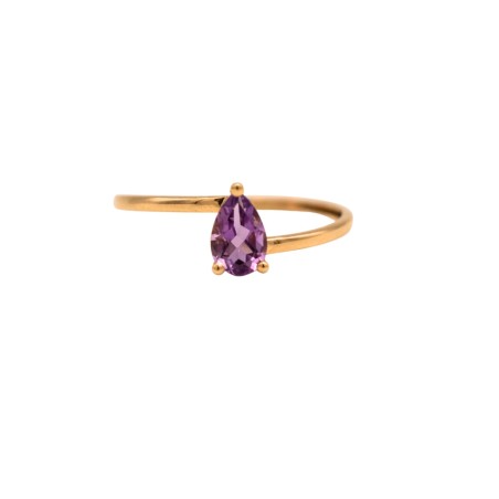 Bague Amethyste Femme Or- Bijouterie Haillot La Seyne sur mer 83