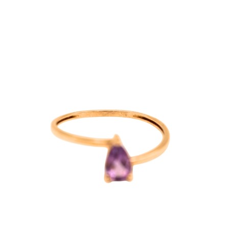 Bague Amethyste Femme Or- Bijouterie Haillot La Seyne sur mer 83