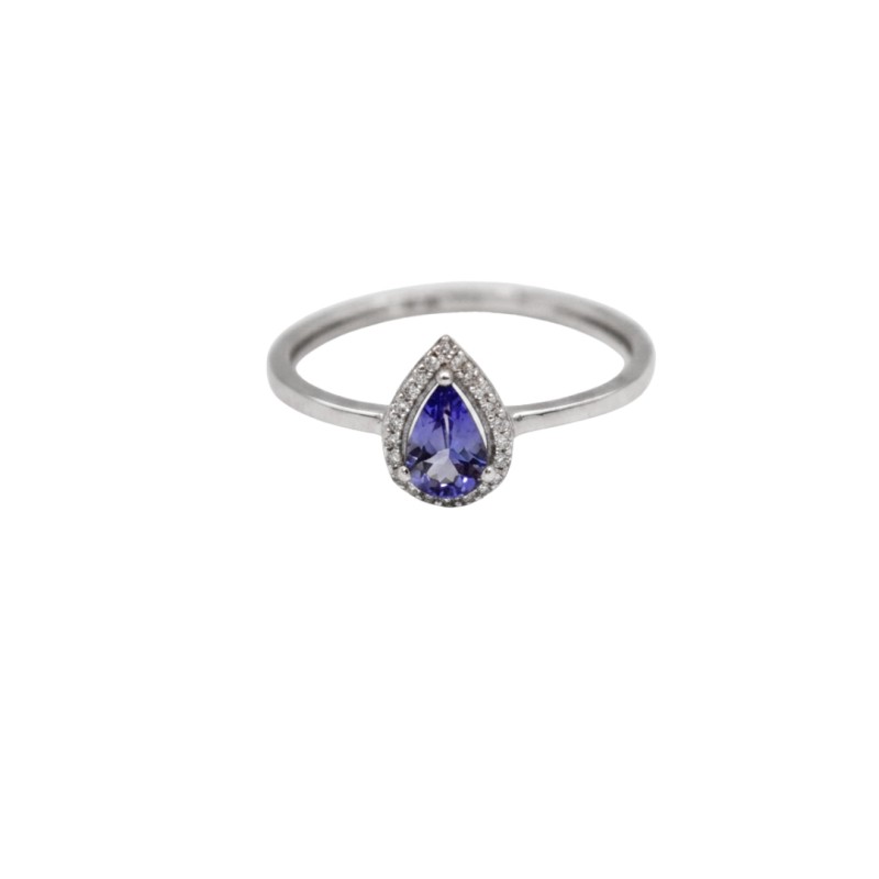 Bague Tanzanite Diamant et Or Blanc - Bijouterie Haillot La Seyne sur mer 83