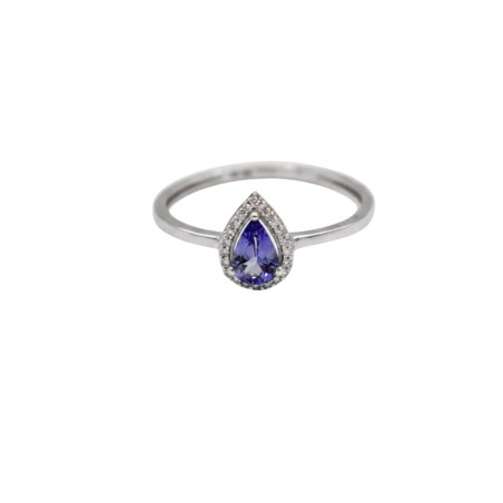 Bague Tanzanite Diamant et Or Blanc - Bijouterie Haillot La Seyne sur mer 83