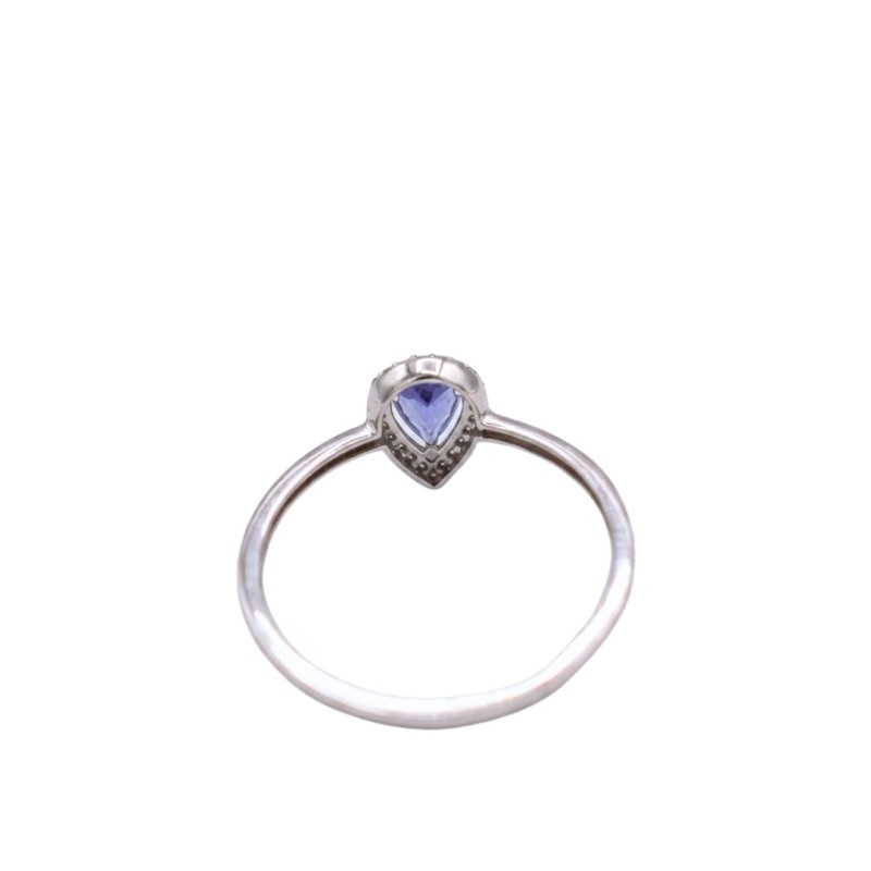 Bague Tanzanite Diamant et Or Blanc - Bijouterie Haillot La Seyne sur mer 83