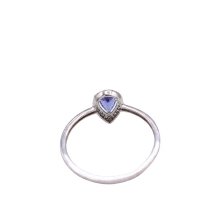 Bague Tanzanite Diamant et Or Blanc - Bijouterie Haillot La Seyne sur mer 83