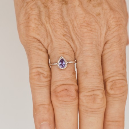 Bague Tanzanite Diamant et Or Blanc - Bijouterie Haillot La Seyne sur mer 83