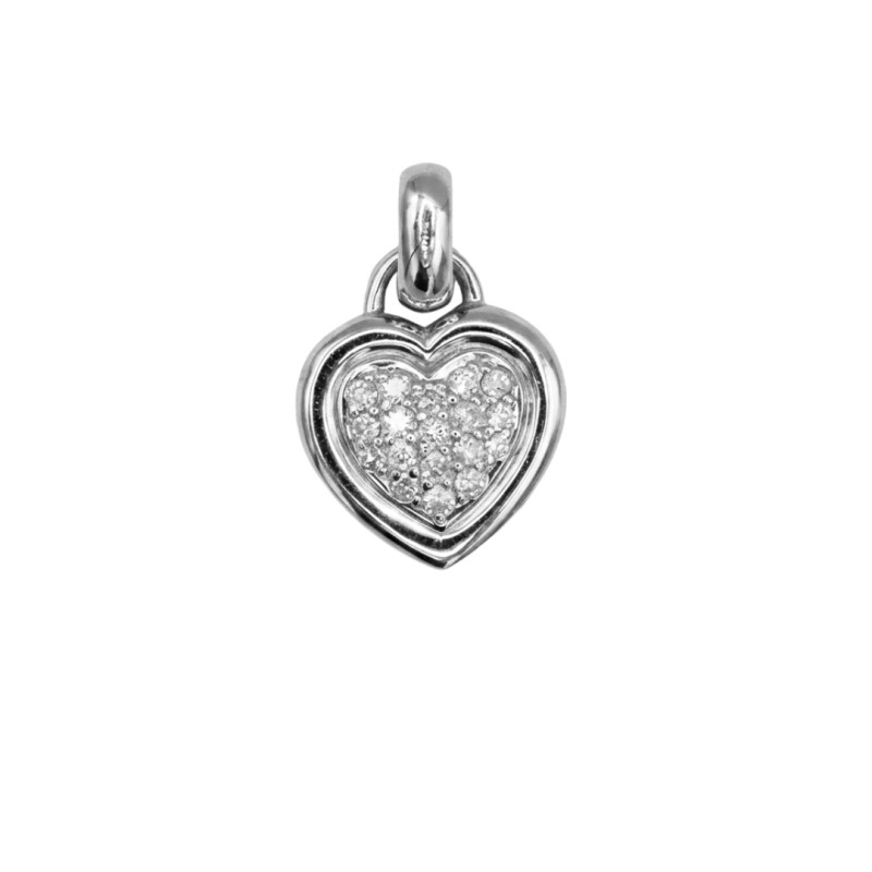 Pendentif Coeur Diamant - Bijouterie Haillot Six Fours La Seyne Sur Mer 83