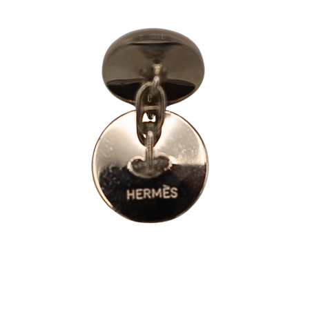 Boutons de Manchettes en Acier Hermes - Bijouterie Haillot La Seyne-sur-mer 83500