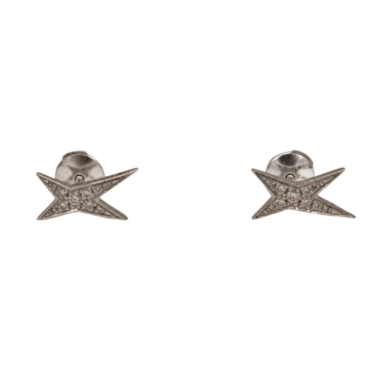 Boucle d'oreille  Mauboussin Or Blanc et Diamants - Bijouterie Haillot La Seyne Sur Mer