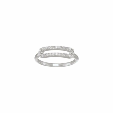 Bague Charles Garnier en argent et oxydes de zirconium - bijouterie haillot la seyne sur mer