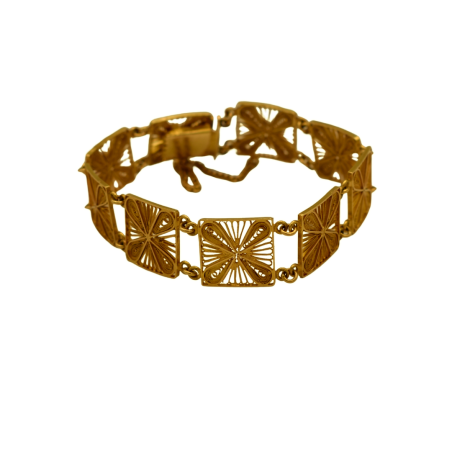 Bracelet Filigrane Or jaune 18k