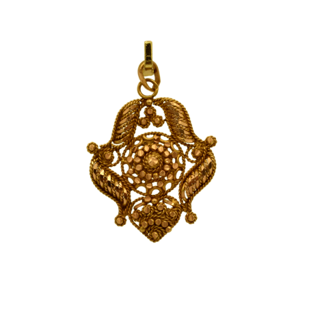 Pendentif Filigrane Or jaune 18k