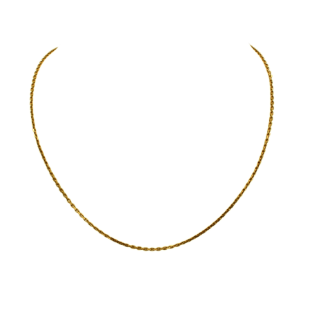 Chaîne Maille Forçat Or jaune 18k
