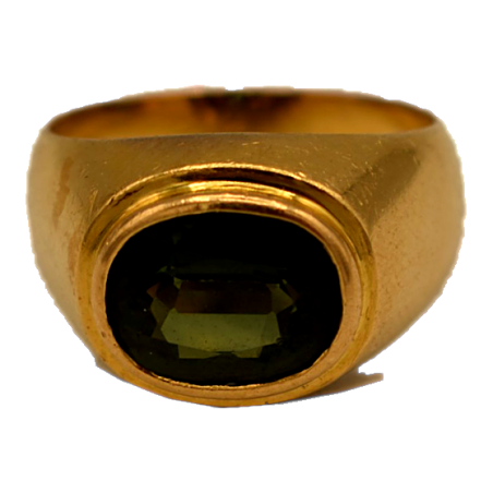 Bague Péridot Or jaune 18k