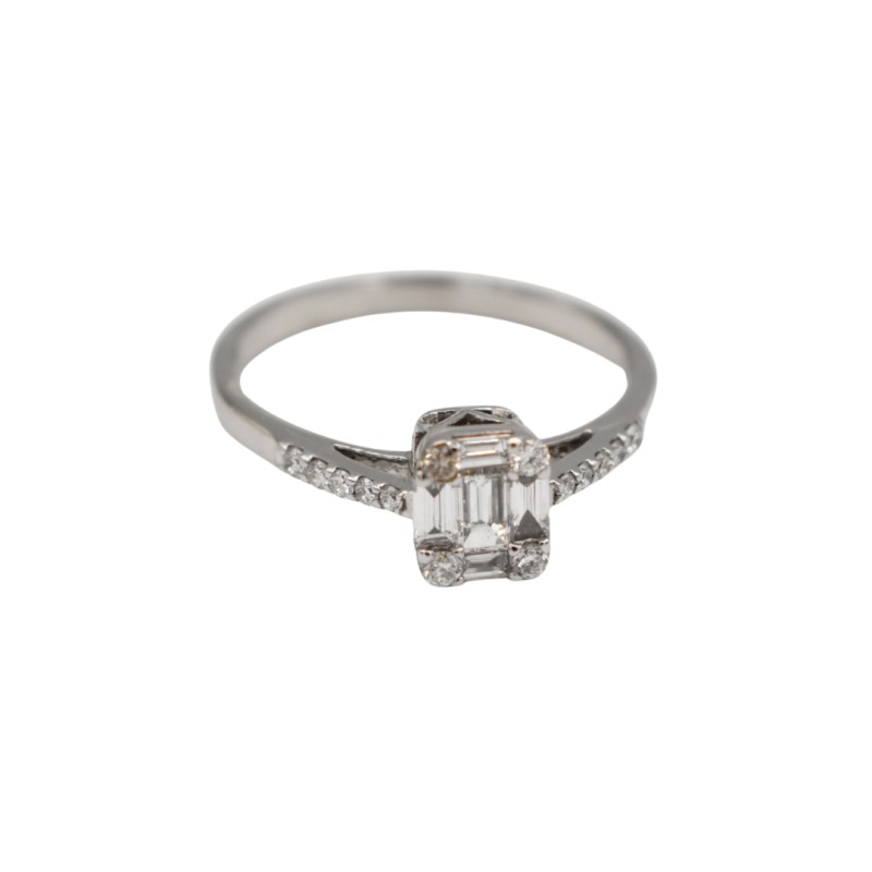 Bague Diamant Or blanc 18k