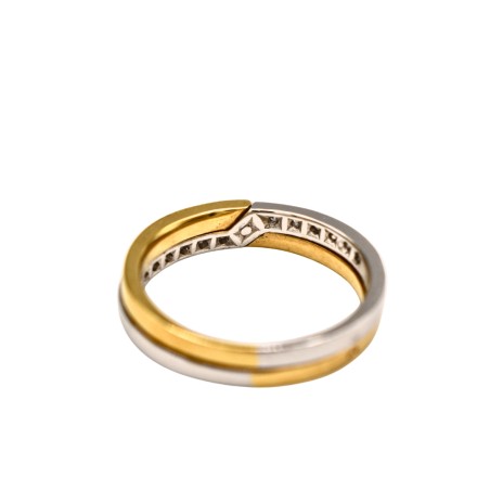 Alliance Diamant Or jaune & blanc 18k
