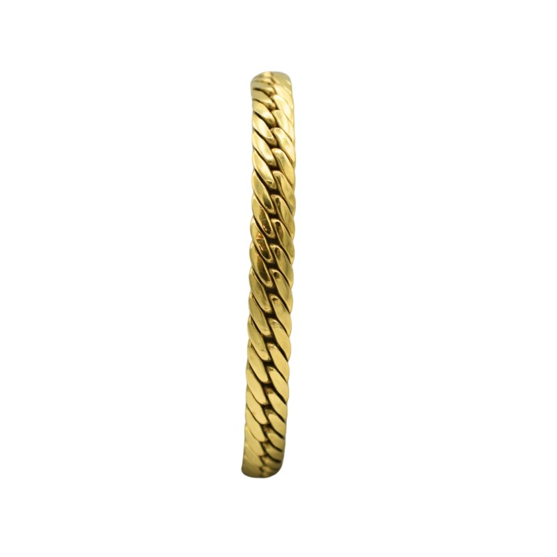 Bracelet maille anglaise Or jaune 18k