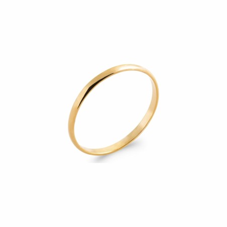 Bague anneau en plaqué or - bijouterie haillot la seyne sur mer