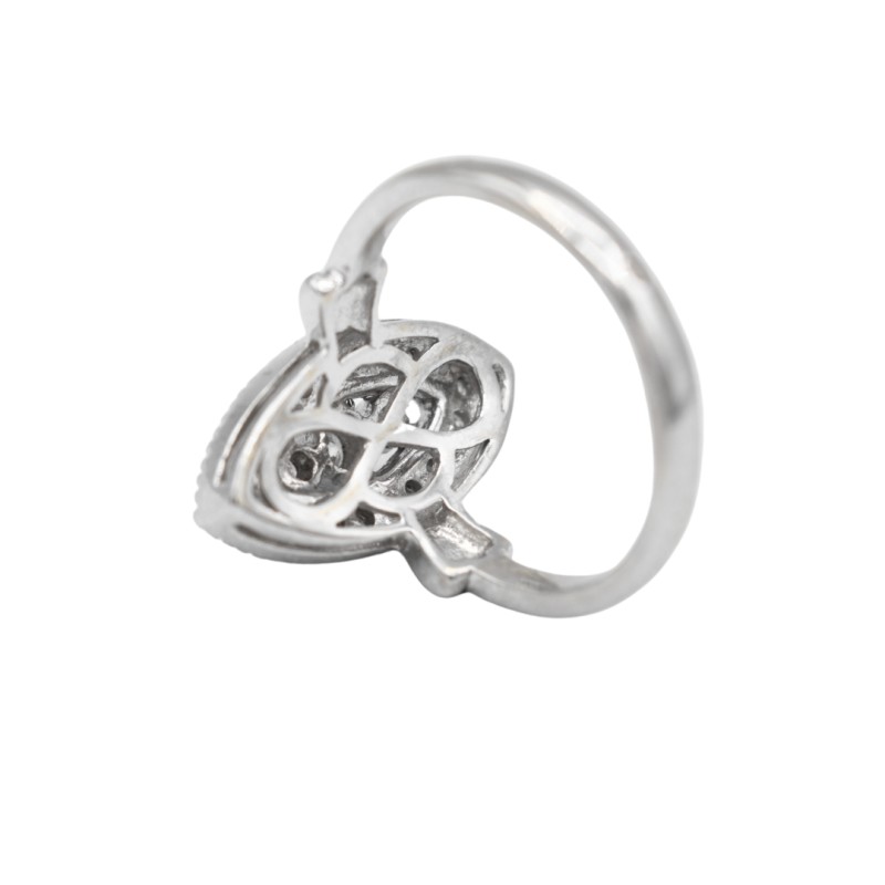 Bague marquise Or blanc 18k