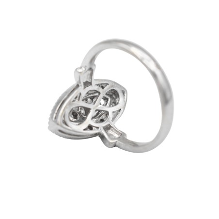 Bague marquise Or blanc 18k