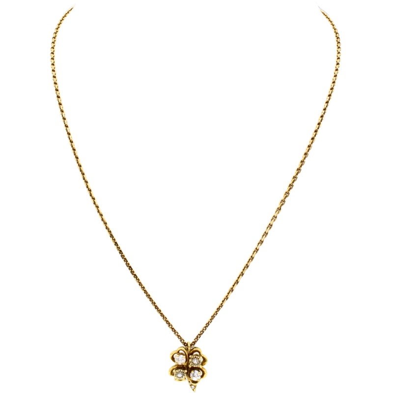 Collier Diamants Or jaune 18k