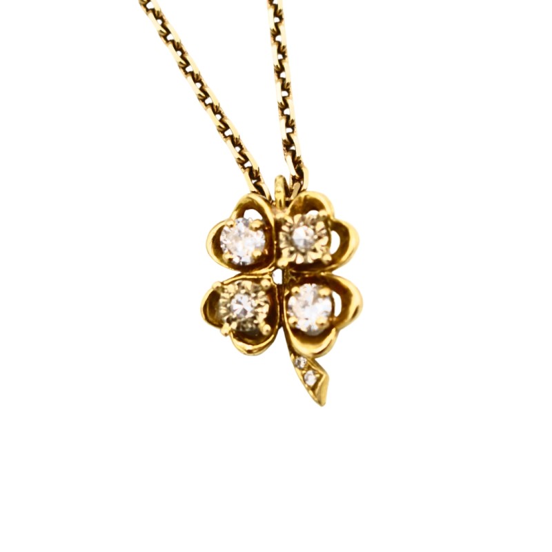 Collier Diamants Or jaune 18k