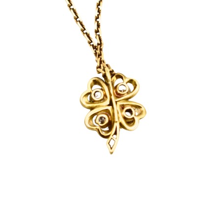 Collier Diamants Or jaune 18k
