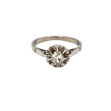Bague Solitaire Diamant Or 18K